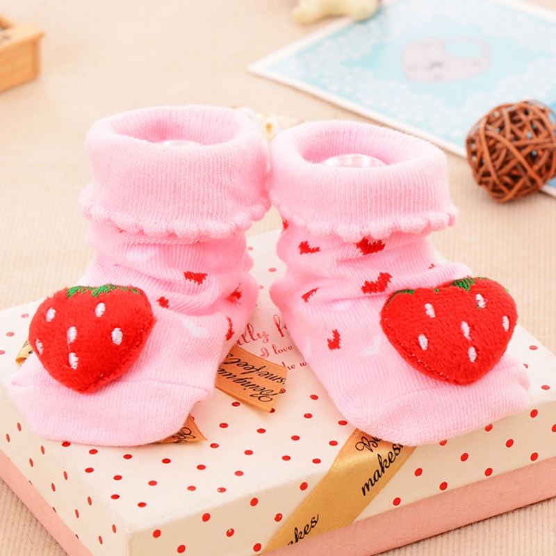 Dép Cotton Chống Trượt Họa Tiết Hoạt Hình Xinh Xắn Dành Cho Trẻ Sơ Sinh