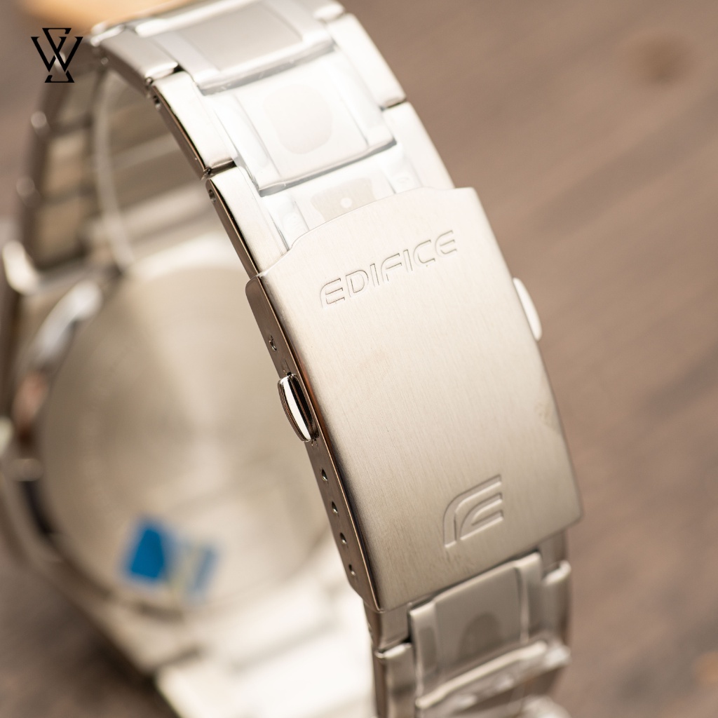 Đồng Hồ Năng Lượng Mặt Trời Nam Casio Edifice WATCHSTORE EQS-920DB-1AVUDF, Kính Khoáng 47.5mm, Dây Kim Loại, Vỏ Thép