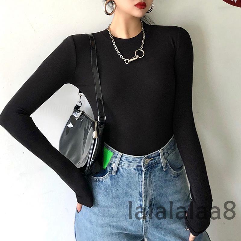 Áo liền quần tay dài cổ tròn màu trơn thời trang xuân hè quyến rũ cho nữ LAA8-YS
 | BigBuy360 - bigbuy360.vn