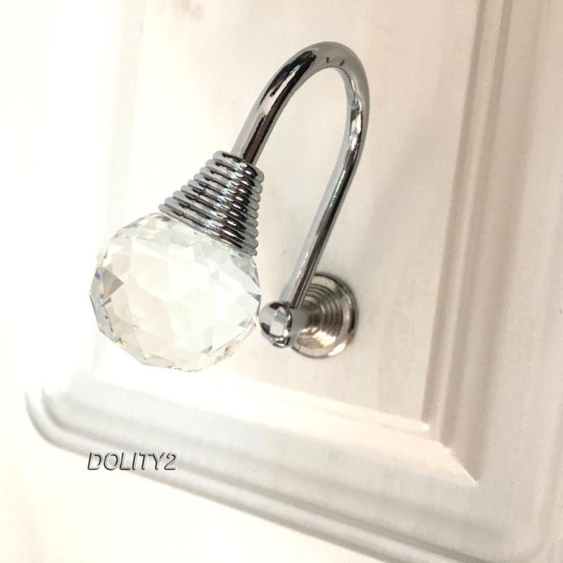 [Dolity2] 1 Móc Treo Rèm Cửa / Cà Vạt Gắn Tường Bằng Chrome