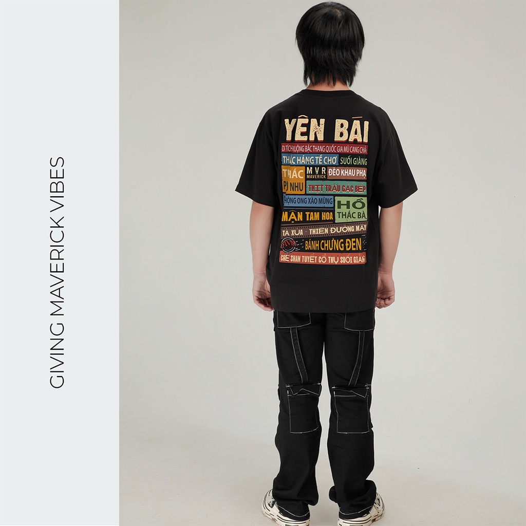 Áo thun Yên Bái phông unisex cotton 100% ao cặp gia đình lớp đồng phục Yen Bai ăn du lịch fact under MVR BB4126