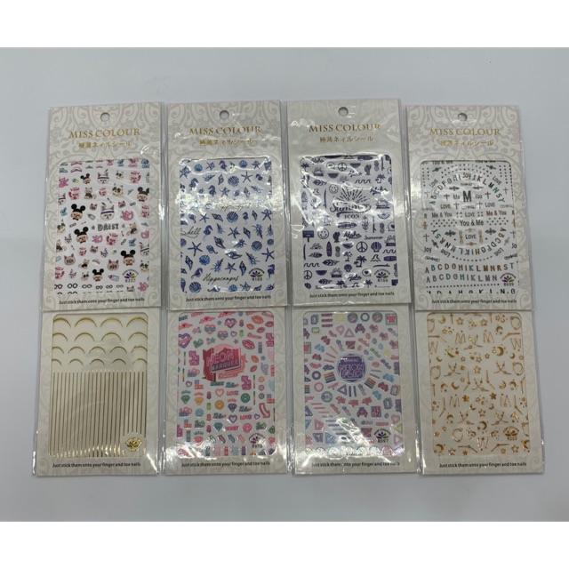 Sticker chữ dán móng