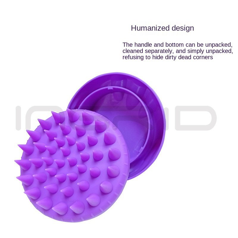 Bàn chải silicone mát xa da đầu đa năng