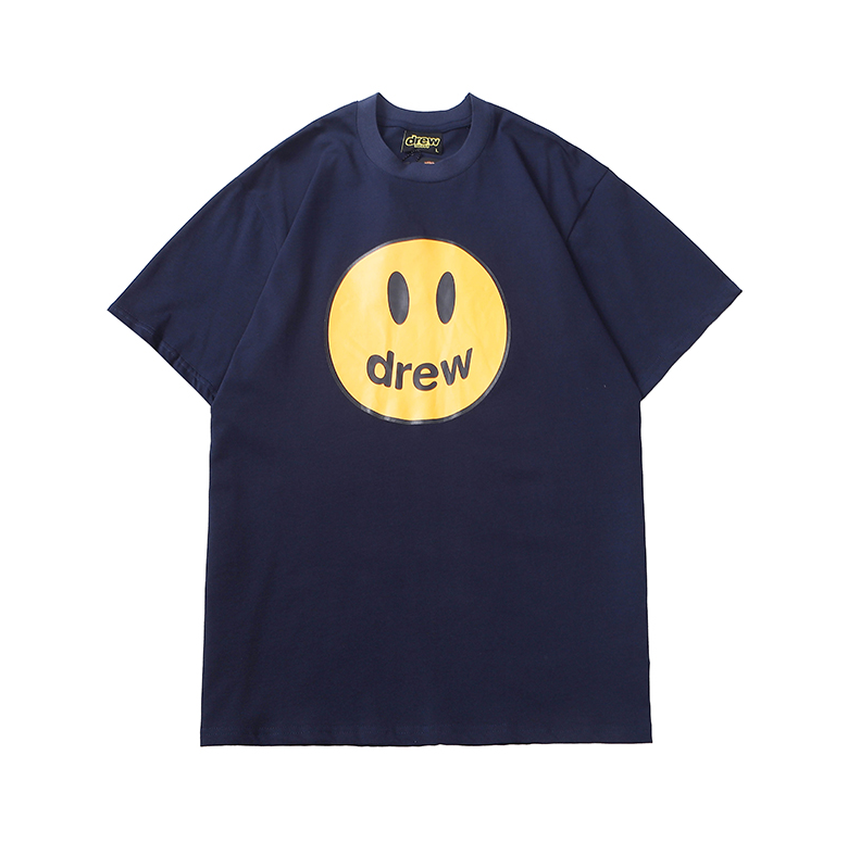 Áo thun tay ngắn in hình mặt cười phong cách cổ điển