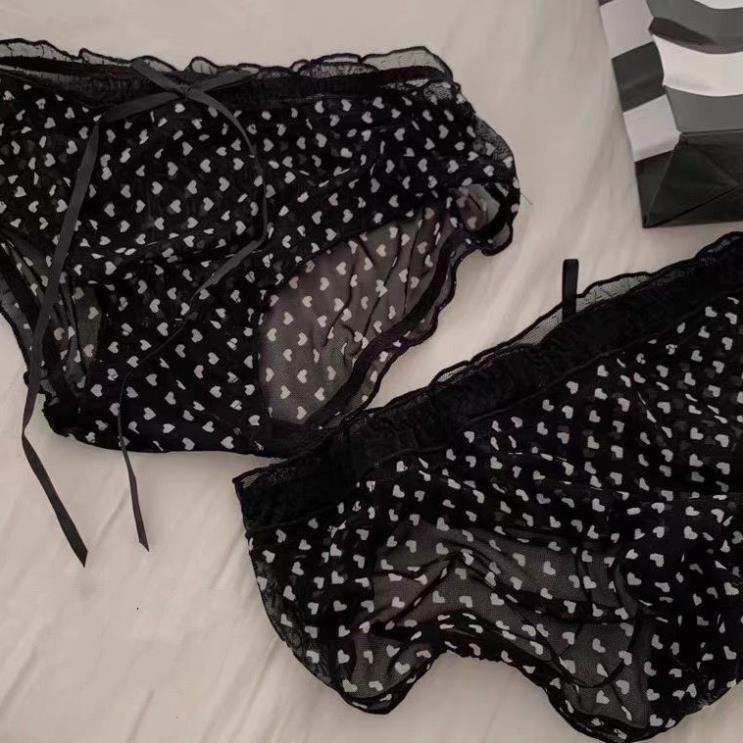 Quần Lót Nữ Ren Lưới Họa Tiết Da Báo Co Dãn Thoáng Mát Cao Cấp 3305
