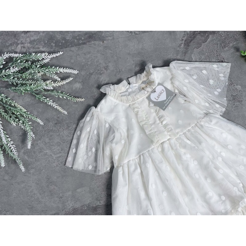 Váy tutu trắng Lennco cho bé gái