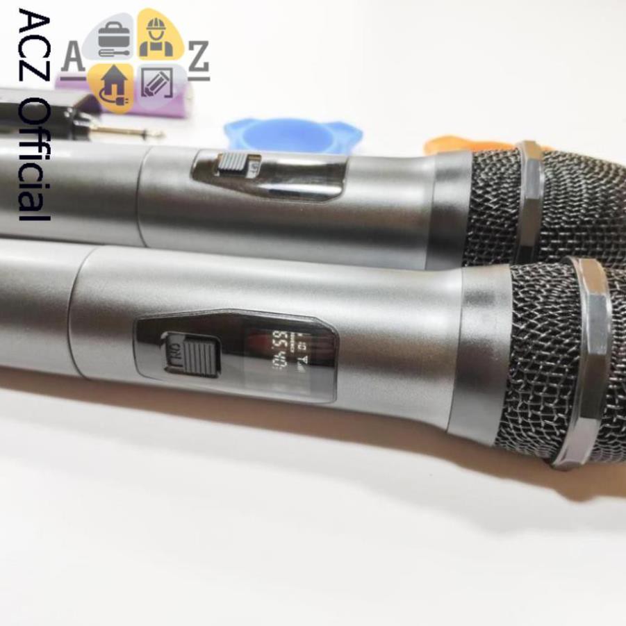 Micro Karaoke không dây bộ 2 cái SV8 chuyên dụng hát hay - BH 12 tháng