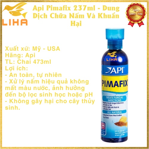 Api Pimafix - Dung Dịch Chữa Nấm Và Khuẩn Hại Cho Cá Cảnh