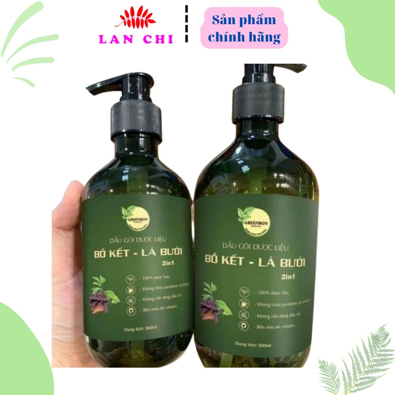 Bộ dầu gội xả 2in1 + ủ dưỡng tóc + xịt mọc tóc thảo dược organic GREENBON