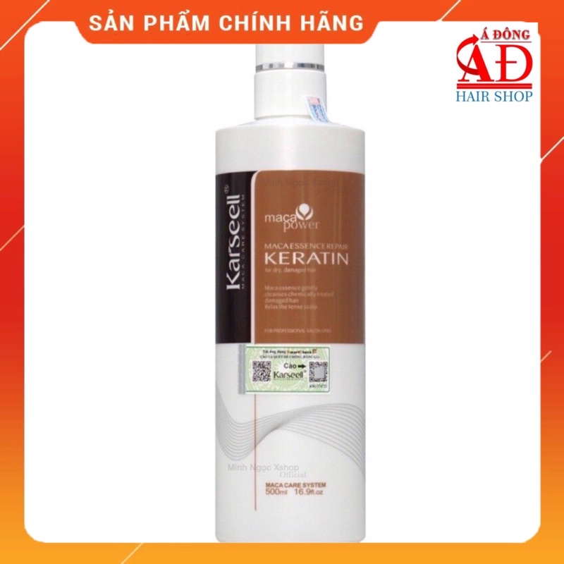 [Chính hãng] Bộ phục hồi Keratin Collagen Karseell kết hợp phục hồi thần tốc tóc hư tổn 500ml