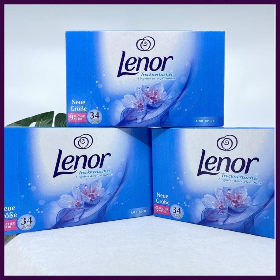 [Nhập Khẩu 100%] Giấy thơm Lenor Đức 34 tờ, Giữ cho quần áo thơm suốt 48h