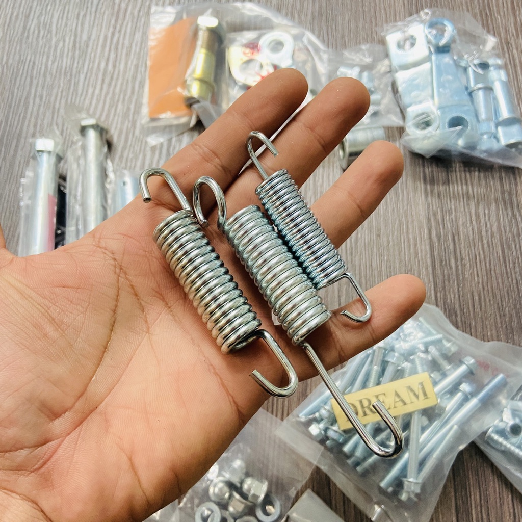 Trọn bộ ốc, cốt, lò xo, pát gắn dàn khung xe DREaM, các loại chi tiết ốc từ A đến Z sử dụng cho xe drEam,như ZIN theo xe