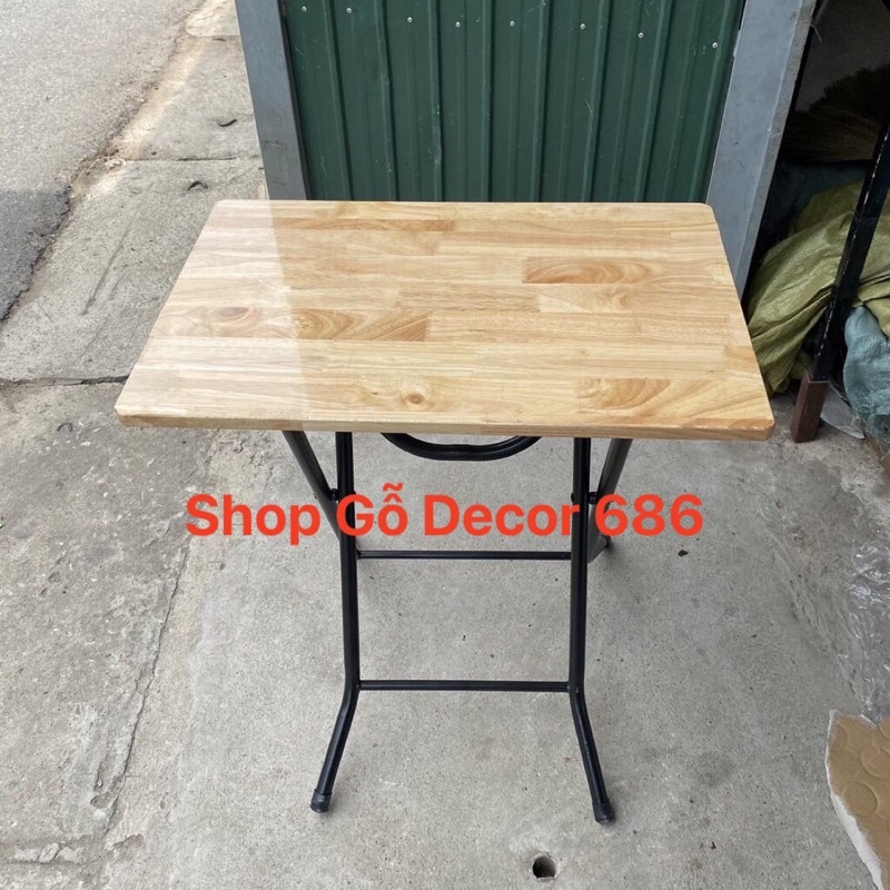 Bàn học gỗ cao su chân cao (40/60cm,50/80cm) bền đẹp