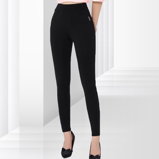 Quần legging dài nữ GINDY thiết kế có túi cạp cao chất umi co dãn tốt dáng ôm thời trang xuân hè 2023 Q005