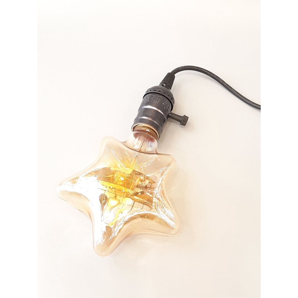 Bóng đèn Retro Edison vintage sợi đốt, dây tóc hình ngôi sao-40w