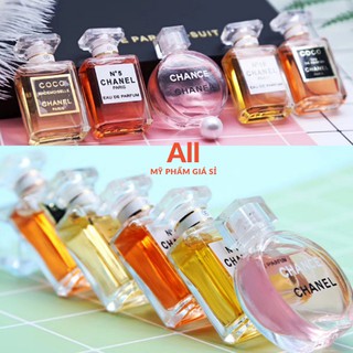 Set nước hoa mini chanel 5 chai lưu hương nhỏ gọn tiện lợi dạng chấm