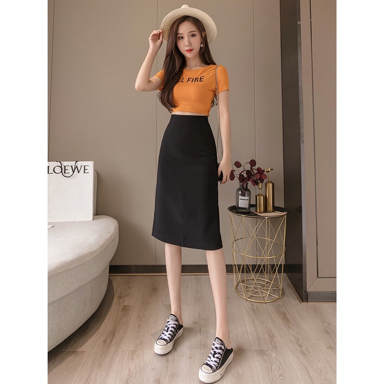 Chân Váy Chữ A Dáng Dài Chân Váy A Trẻ Trung dài 60cm, A60cm
