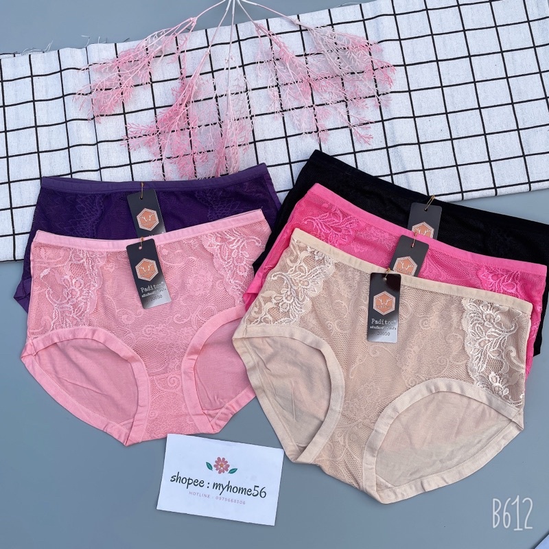 10 quần lót cotton cạp cao fom to cho người béo 60-70kg mã 20250.