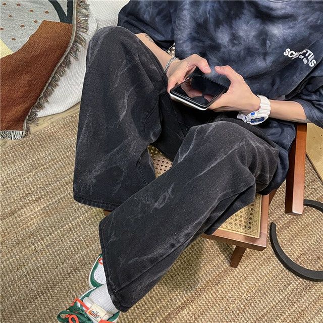 Quần Jeans Nam Dài Ống Rộng Thời Trang Phong Cách