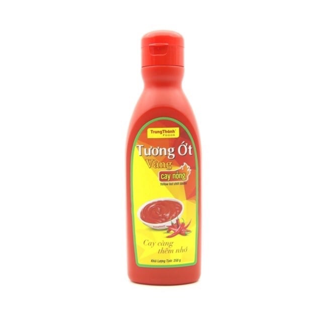 Tương ớt Vàng cay nồng Trung Thành chai 250g