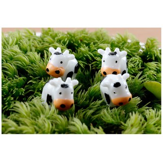 Phụ kiện tiểu cảnh - Bò sữa mini - 2 con