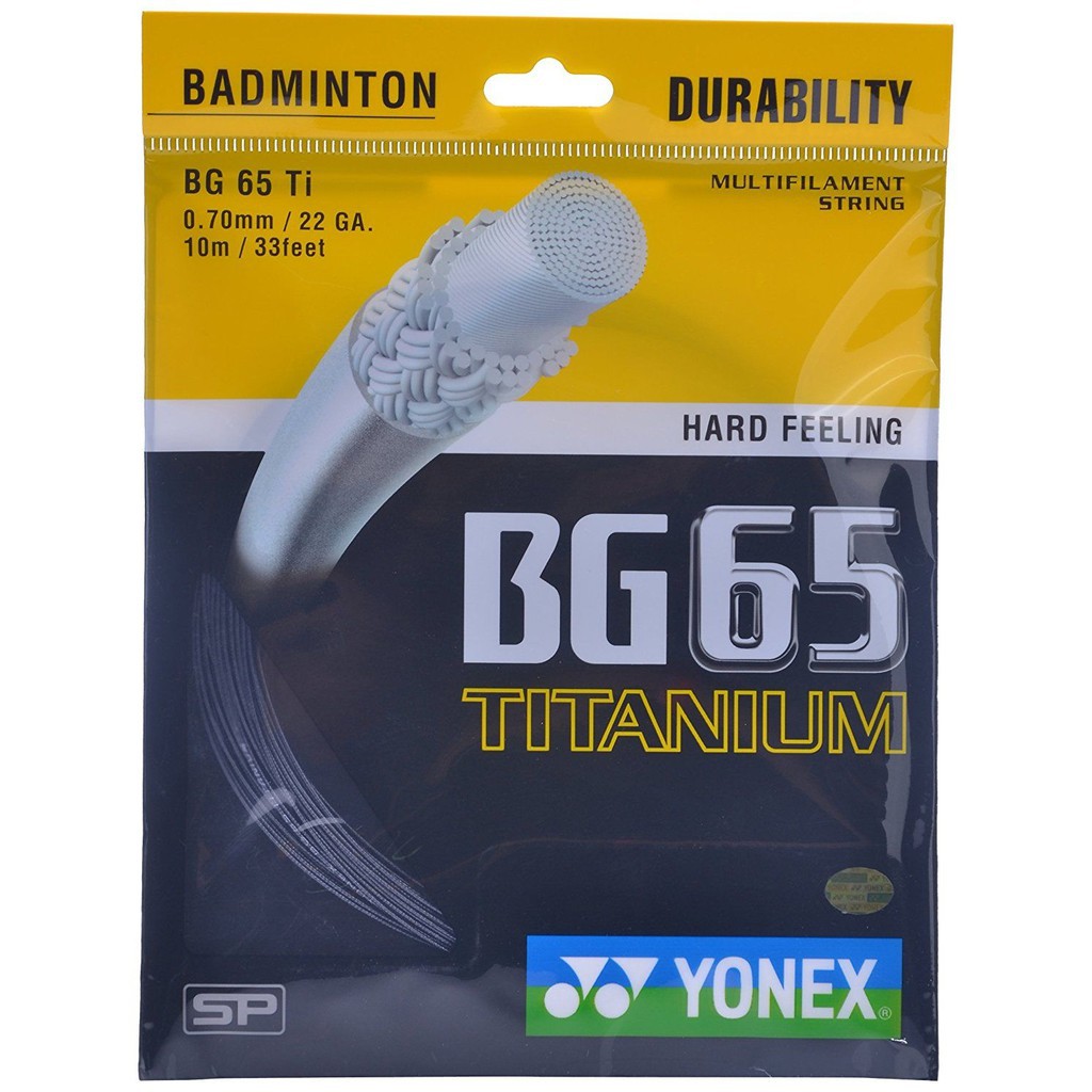 DÂY CƯỚC CĂNG VỢT YONEX BG 65 TITANIUM 3 TEM CHÍNH HÃNG- Nhà phân phối chính hãng- Sport Huế