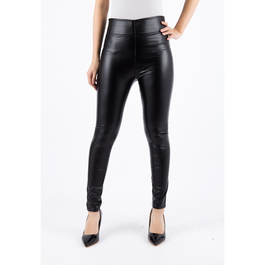 Quần Legging Da bóng nhẹ có lót lông co giãn tốt - Thời trang thiết kế DELEAH