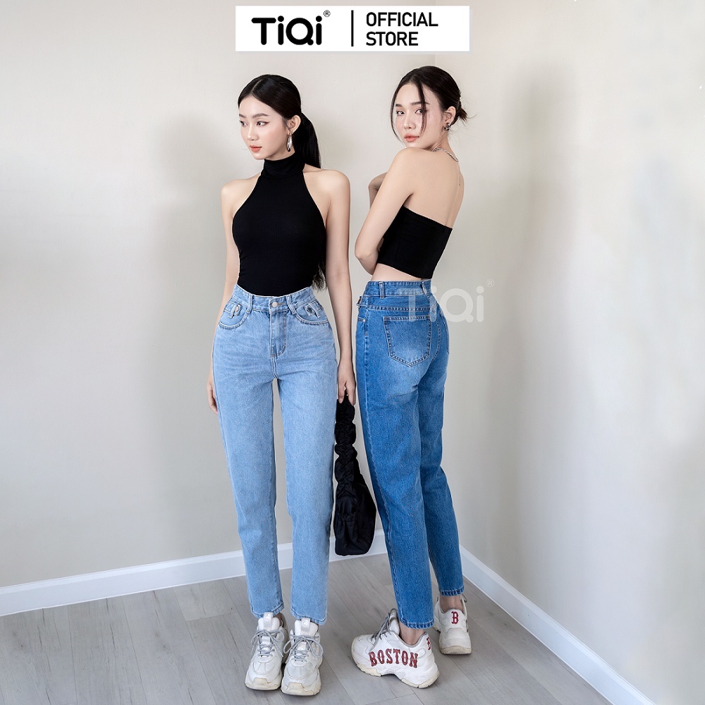 Quần baggy jeans nữ TiQi Jeans phong cách Hàn Quốc B1-173