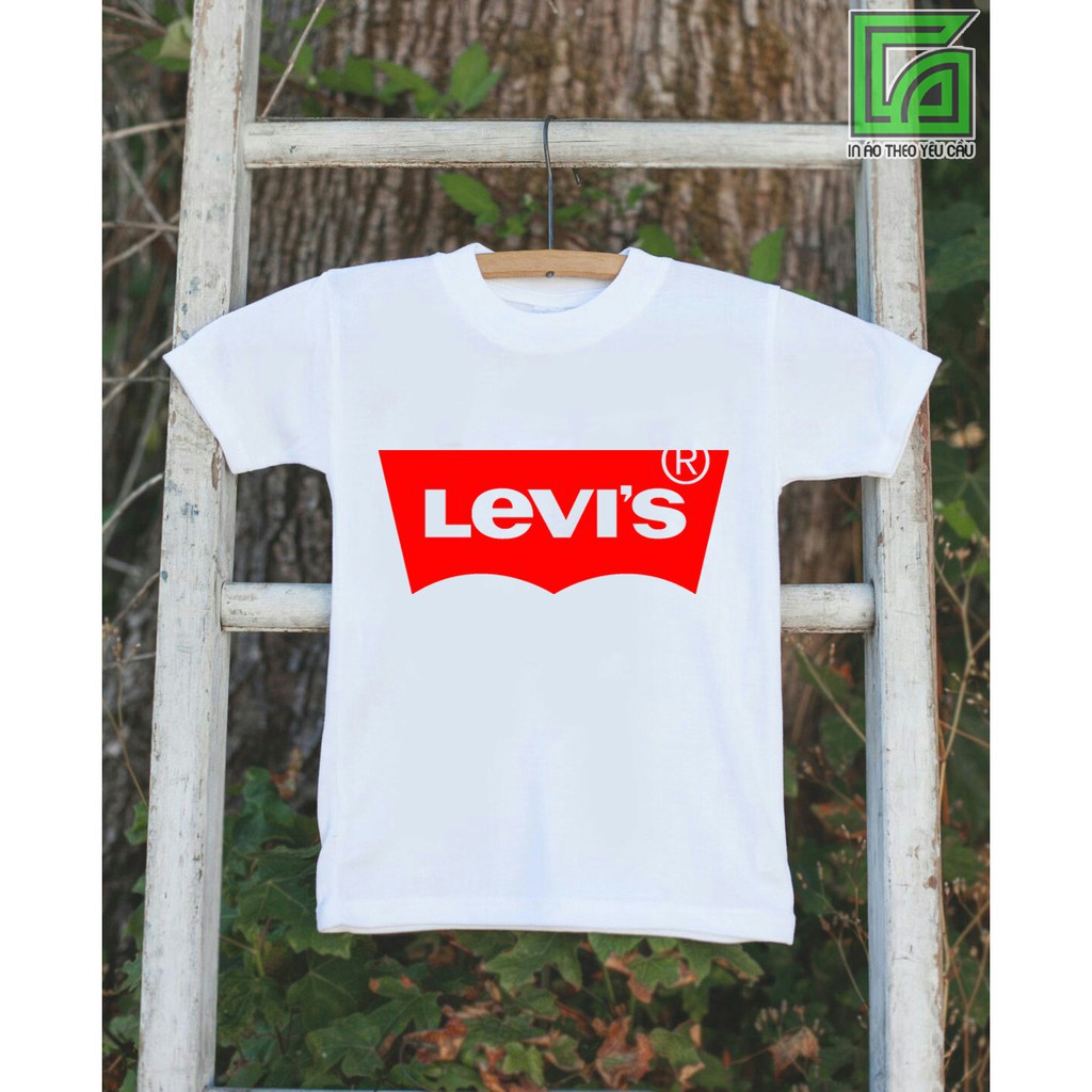 áo thun in logo levis trẻ em in tại shop / shop uy tín