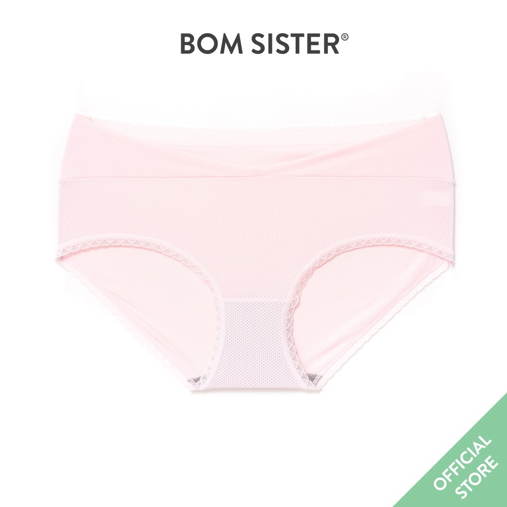 [Mã FAMALLT5 giảm 15% đơn 150k] Quần lót thun lạnh viền ren màu trơn chuyên dụng cho mẹ bầu BOM SISTER Q9090