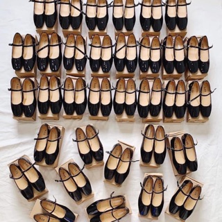 GIÀY BÚP BÊ PHONG CÁCH VINTAGE CÓ QUAI HAI MÀU