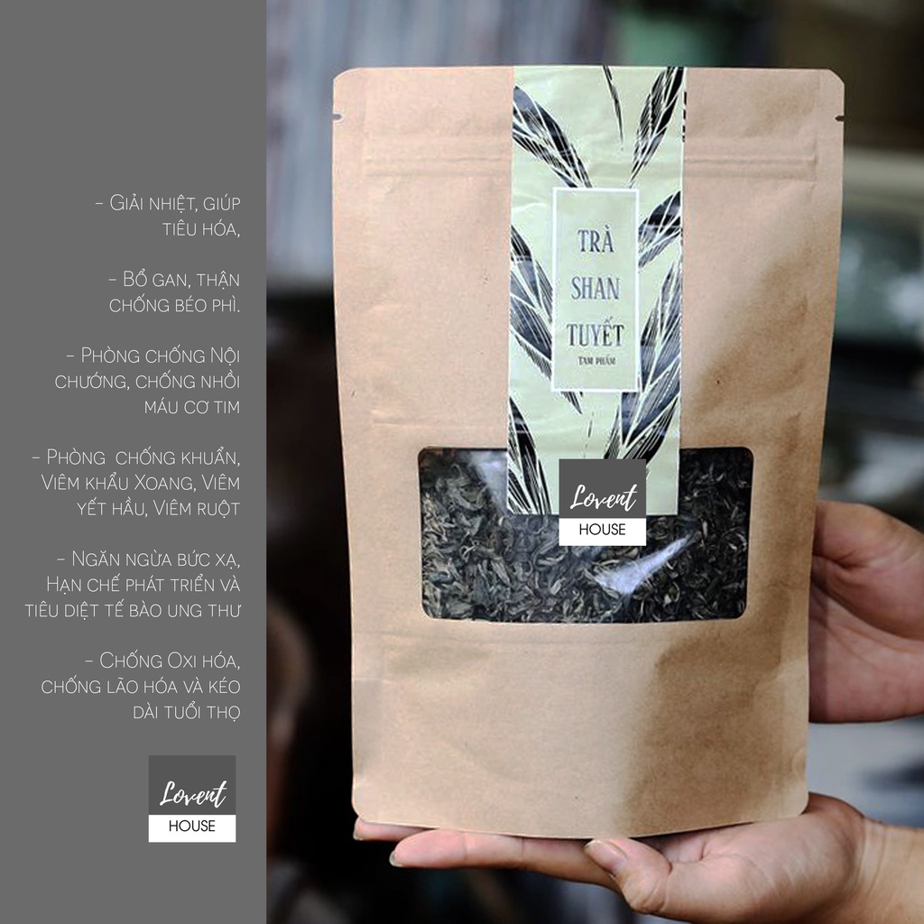 Trà SHAN THUYẾT cổ thụ HÀ GIANG Tam Phẩm 100g  (Một Búp Hai Lá) -[ LOVENT HOUSE]