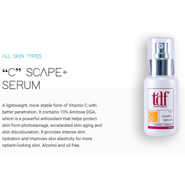 [CHÍNH HÃNG] TDF - Vitamin C siêu dưỡng chất TDF C Scape+ Serum 30ml chống oxy hóa và sáng da #MYPHAMGIARE
