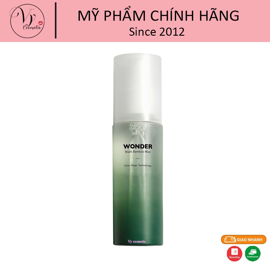 [FreeShip] Xịt Khoáng Cấp Ẩm Haruharu Wonder Black Bamboo Mist 80ml