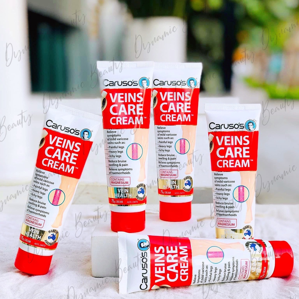 [Hàng chuẩn Úc] Kem bôi cải thiện suy giãn tĩnh mạch Caruso’s veins care cream 75g của Úc