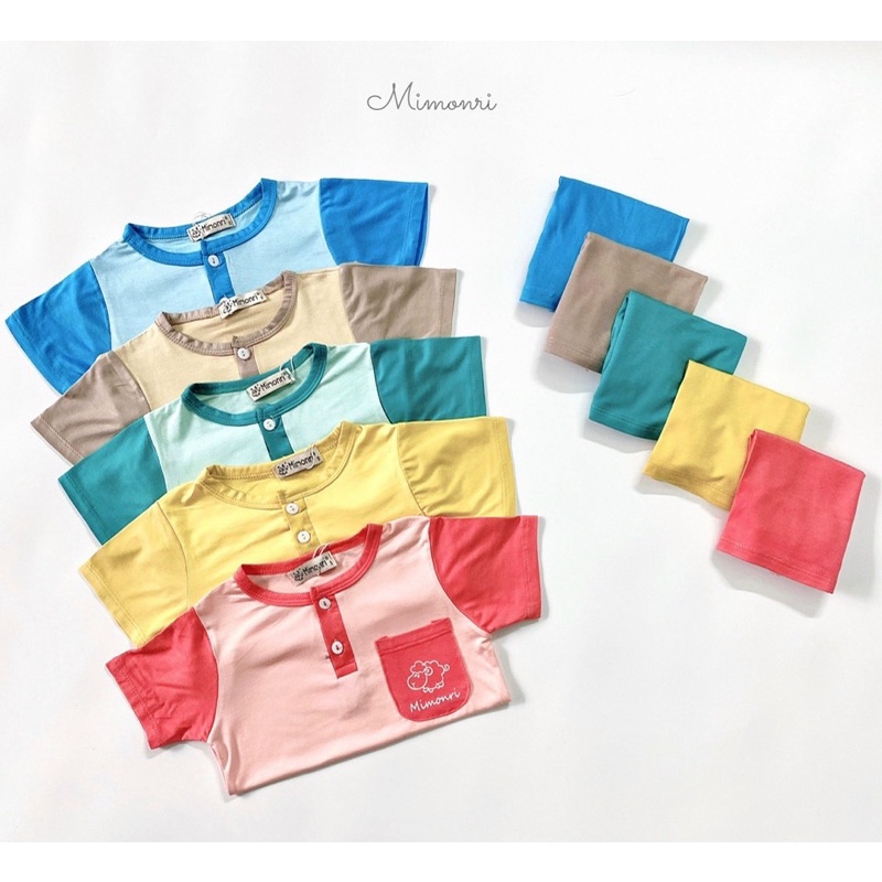 Bộ quần áo Cổ Trụ (chất thun lạnh) Mimonri siêu mát cho bé
