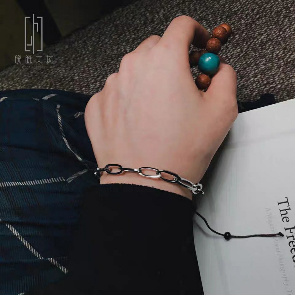 Lắc Tay Dây Xích Bằng Thép Không Gỉ Phù Hợp Cho Cặp Đôi