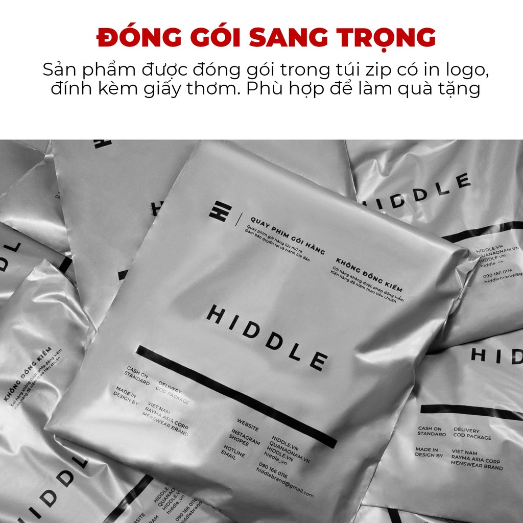 Áo thun nam cổ tròn vải cotton dày dặn, thoáng mát, thấm hút mồ hôi HIDDLE LS | H01-T3