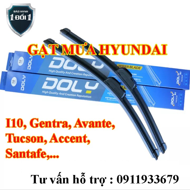 🔥HCM-Gạt mưa ô tô Hyundai I10, Avante, Elantra, Santafe, Tucson, Verna ,Sonata, Starex, I20, I30_hàng DOLY-SaigonCar