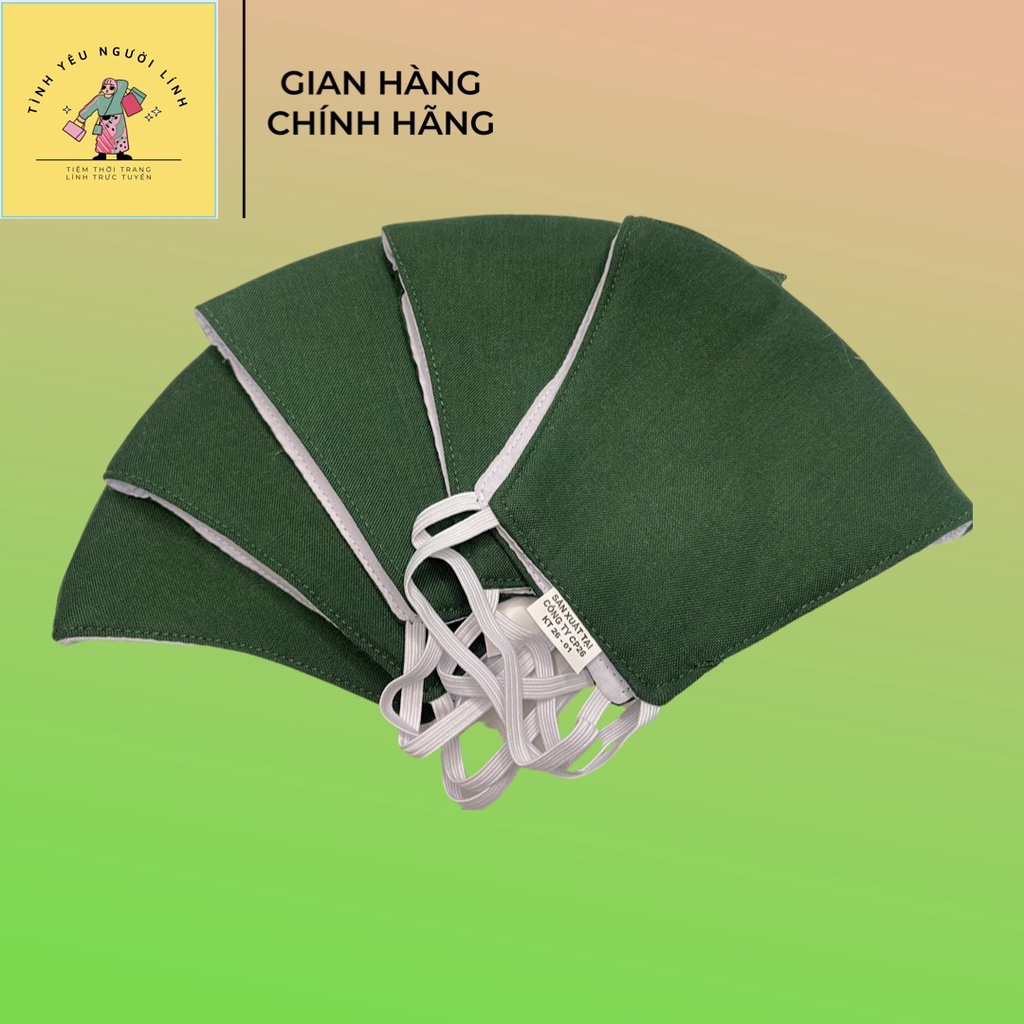Khẩu trang xanh bộ đ.ội- Hàng chuẩn