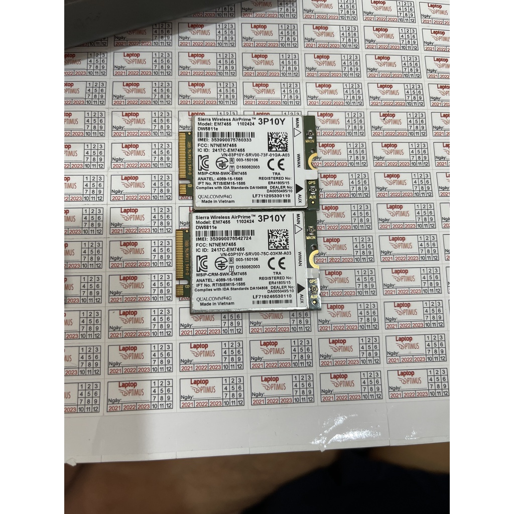 CARD WWAN 4G DELL MODEL EM7455 LẮP SIM VÀO MẠNG 4G VI VU TỐC ĐỘ CAO CHO DELL LATITUDE & PRECISION CPU 6TH>8TH