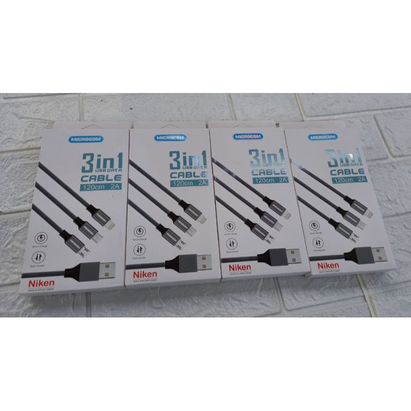 Cáp sạc NiKen 3 trong 1
