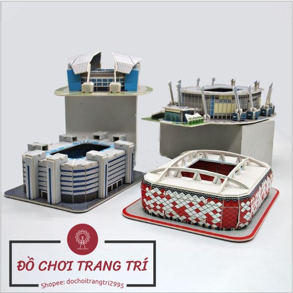 Đồ chơi lắp ráp giấy 3D mô hình sân vận động