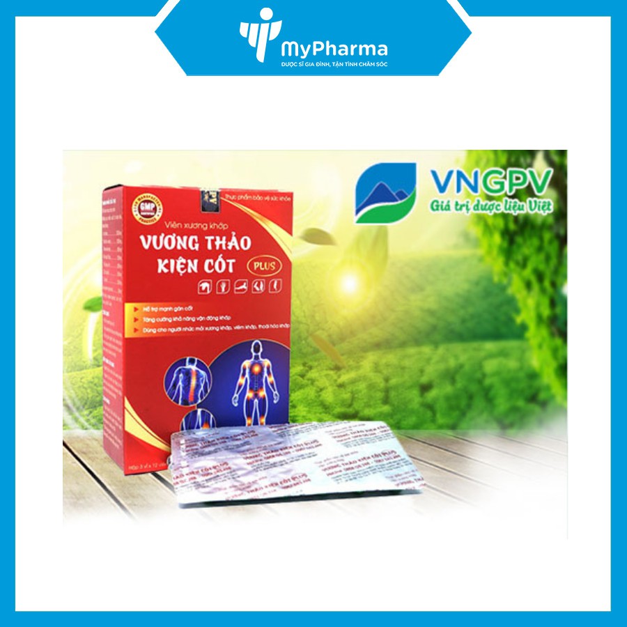 [Chính hãng] Vương thảo kiện cốt plus ( hộp 36 viên) - Mạnh gân cốt - Tăng cường vận động - An toàn dạ dày
