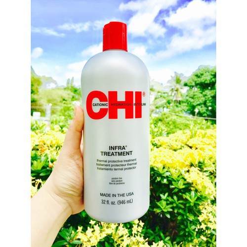 #chi_usa_chính_hãng_100% Dầu xả dưỡng tóc CHI Infra Treatment phục hồi tóc khô và hư tổn 946ml