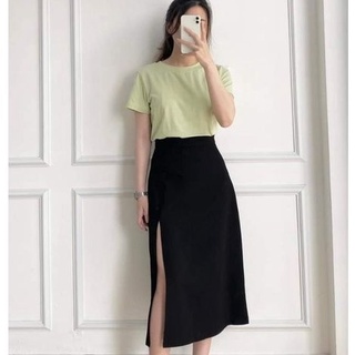 Chân váy dài chữ A chân váy công sở dáng Ullzang siêu đẹp