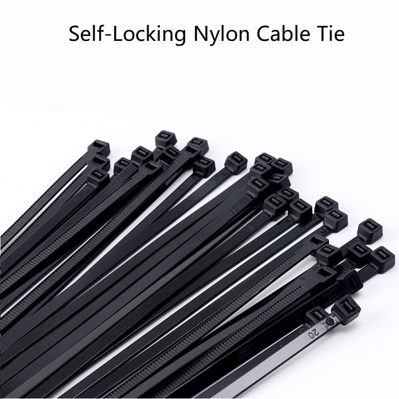 8*400mm  10*500mm Self-Locking Nylon Cable Tie Plastic Network Wire Tie  8x400mm  10x500mm Black And White Optional Cuộn Dây Mạng 8x400mm 10x500mm  Chất Lượng Cao