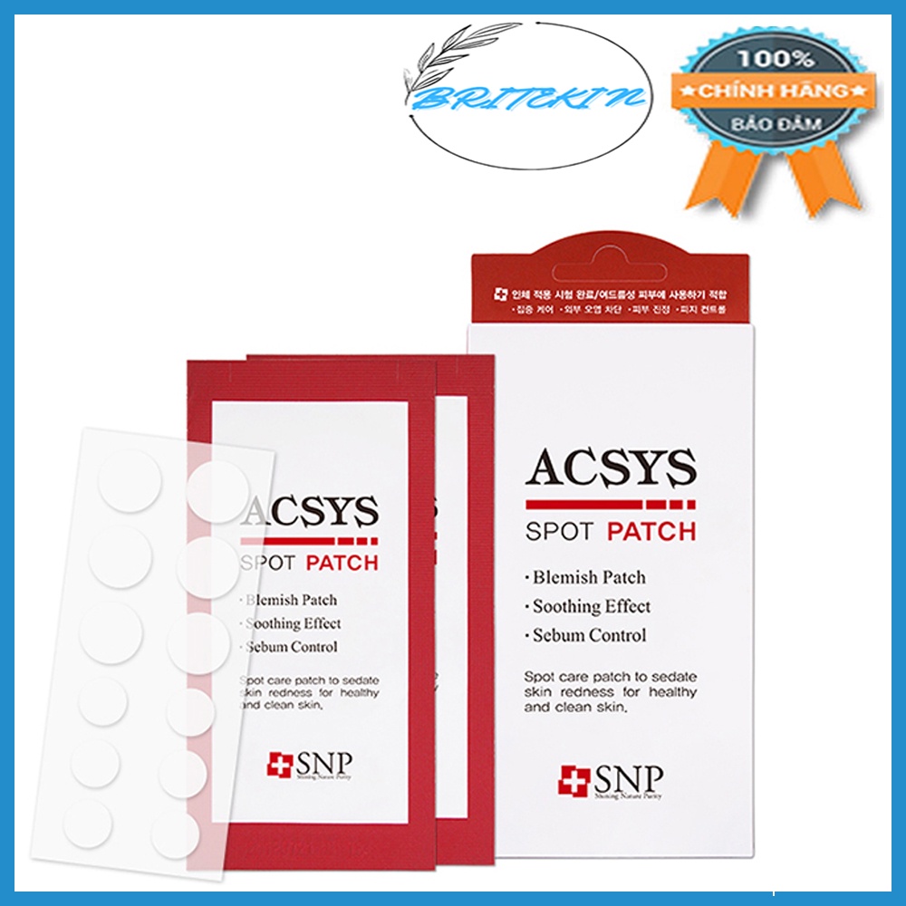 Miếng Dán Đầu Mụn Acsys SNP Acsys Spot Patch (72 miếng)