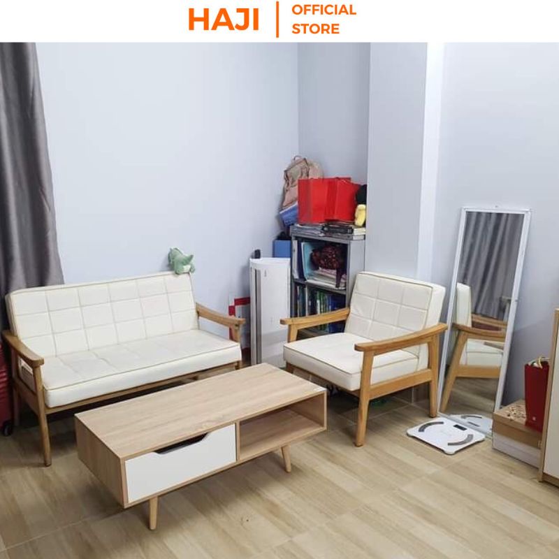 Bàn trà phòng khách hiện đại màu sắc sang trọng thanh lịch Bàn trà sofa gỗ phù hợp với mọi loại ghế sofa HAJI A81(2 màu)