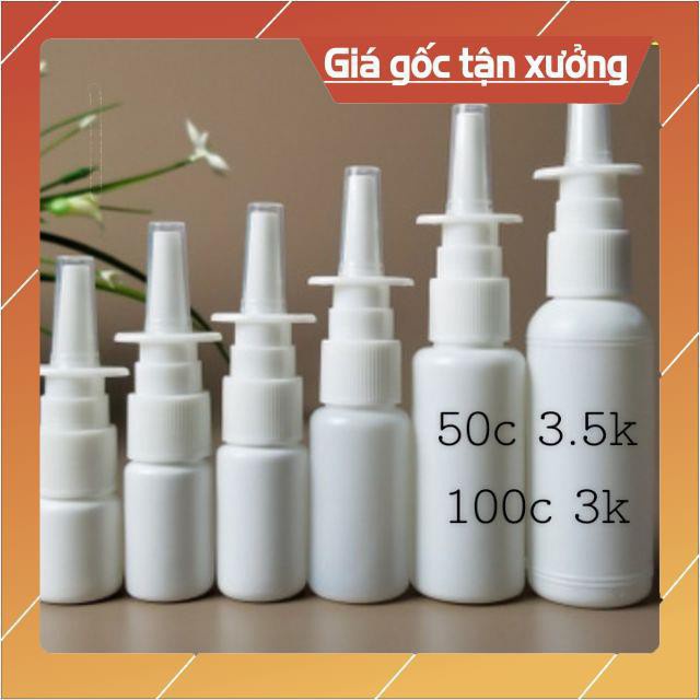 [GIÁ TẬN GỐC] Chai xịt mũi thẳng 10ml chiết dung dịch , phụ kiện du lịch